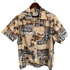 Coconut Shell Vintage Hawaiian Shirt XL